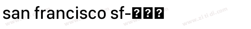 san francisco sf字体转换